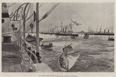 The Channel Fleet anchored at Mount